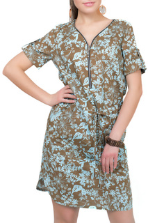 Платье женское Argent ALDS8042 коричневое 52 RU