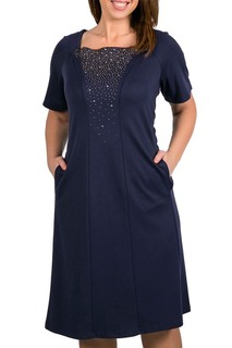 Платье женское DONATELLA VIA ROMA I14-MD42982BL синее 3XL