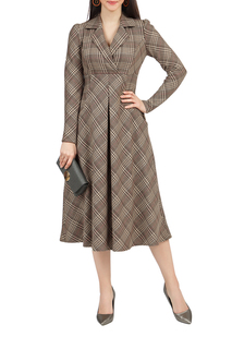 Платье женское Grey Cat GPL00016Z(FLORENTINA) коричневое 46 RU