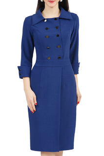 Платье женское Grey Cat GPL00225V(RORY) синее 50 RU