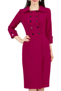 Платье женское Grey Cat GPL00225V(RORY) фиолетовое 52 RU