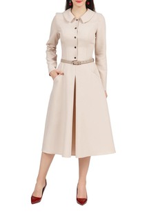 Платье женское Grey Cat GPL00013Z(LUANNA) бежевое 42 RU