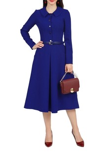 Платье женское Grey Cat GPL00013Z(LUANNA) синее 44 RU