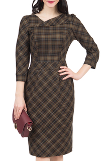 Платье женское Grey Cat GPL00017Z(MALVINA) коричневое 46 RU
