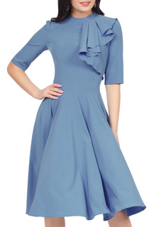 Платье женское Grey Cat GPL00184L(JORJETTA) голубое 48 RU