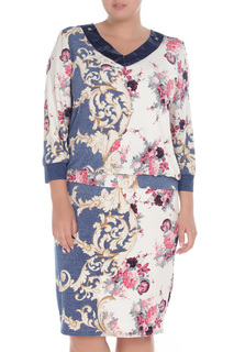 Платье женское Glamour AC-2312-5N синее 54 EU