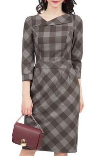 Платье женское Grey Cat GPL00017Z(MALVINA) коричневое 44 RU