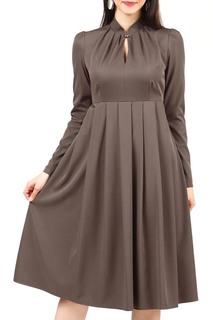 Платье женское Grey Cat GPL00022Z(EFIMIA) коричневое 48 RU