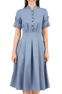 Платье женское Grey Cat GPL00209L(MARIATTA) голубое 50 RU