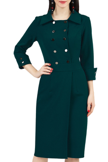 Платье женское Grey Cat GPL00225V(RORY) зеленое 48 RU