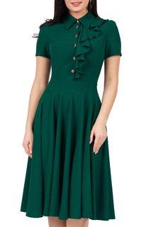 Платье женское Grey Cat GPL00182L(LAKRY) зеленое 46 RU