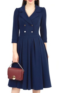 Платье женское Grey Cat GPL00019Z(KAMORGO) синее 46 RU