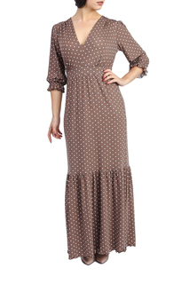 Платье женское LACY S10319(4617) коричневое 48 RU