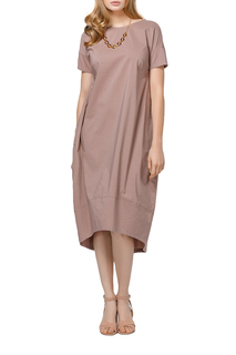 Платье женское Helmidge 7165 коричневое 56 RU