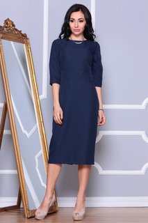 Платье женское MAURINI M339_23LN_23LN синее 3XL