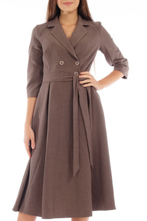 Платье женское Lamiavita ЛА-С638(01) коричневое 46 RU