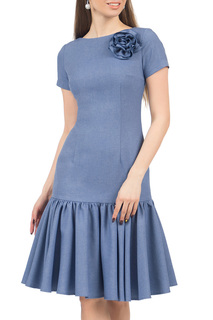 Платье женское Olivegrey PL000582L(VAYOLET) голубое 44 RU