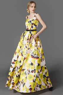 Платье женское To Be Bride ND236B желтое 8 UK