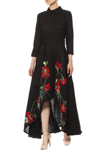 Платье женское Yukostyle 1029/1 черное 50 RU