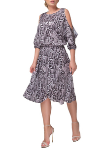 Платье женское Петербургский Швейный Дом 1209-2 серое 56 RU