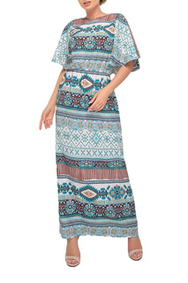 Платье женское Петербургский Швейный Дом 1233-1 голубое 46 RU