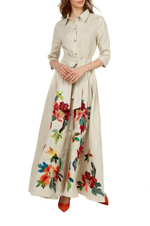 Платье женское Yukostyle 1028/3 бежевое 44 RU