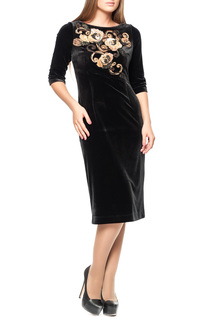 Платье женское Yukostyle ПЛ041 черное 44 RU