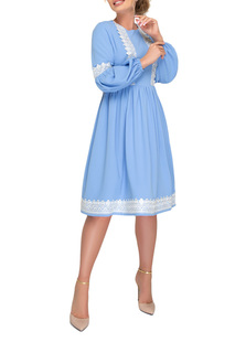 Платье женское Петербургский Швейный Дом 1234-1 голубое 50 RU