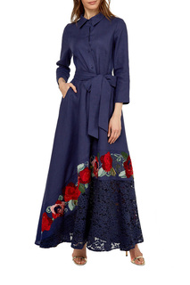 Платье женское Yukostyle 1025/1 синее 52 RU