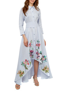 Платье женское Yukostyle 1029/2 голубое 52 RU