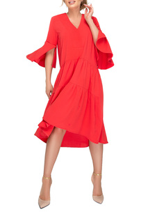 Платье женское Петербургский Швейный Дом 1229-2 красное 44 RU