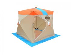 Палатка Митек Омуль-Куб двухместная хаки/бежевая