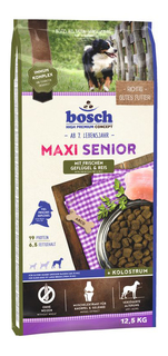 Сухой корм для собак Bosch Maxi Senior, для пожилых крупных пород, домашняя птица, 12,5кг