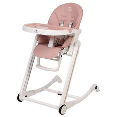 Стульчик для кормления Polini kids Mirum 590, розовый