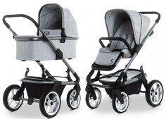 Коляска 2 в 1 Moon Solitaire Light Grey