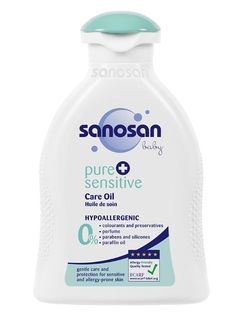 Детское масло для ухода за чувствительной кожей Sanosan Pure Sensitive, 200 мл