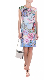Платье женское Mary Katrantzou 75641 голубое XL