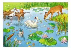 Пазл ravensburger «на пруду» 2х24элем.