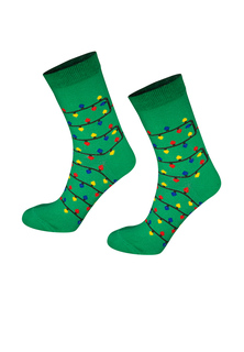 Носки мужские Big bang socks Зеленые гирлянды зеленые 40-44