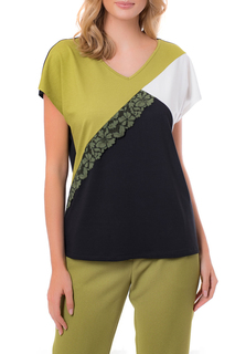 Блуза женская Argent VLR904634 зеленая 44 RU