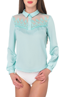 Блуза женская Arefeva C5272 голубая XL