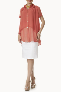 Блуза женская Argent ALBS5049 красная 44 RU