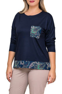 Блуза женская Balsako ШИФОН КАРМАН синяя XL