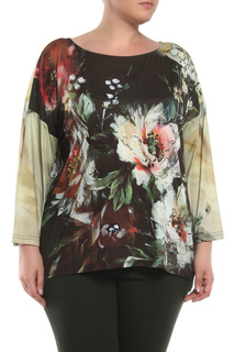 Блуза женская DONATELLA VIA ROMA E15-RD7300 зеленая 2XL