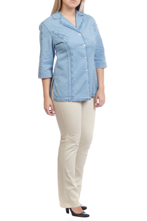 Блуза женская LAFEI-NIER TH261T-J голубая 2XL