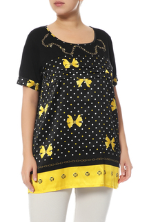 Блуза женская Elisa Fanti LM993 черная 52 IT