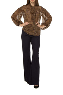 Блуза женская FORLIFE 1025035 коричневая 44 RU