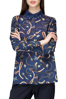 Блуза женская Helmidge 7987 синяя 14 UK