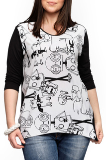 Блуза женская Leshar 37701 черная 50 RU