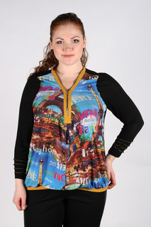 Блуза женская Leshar 204001 черная 52 RU